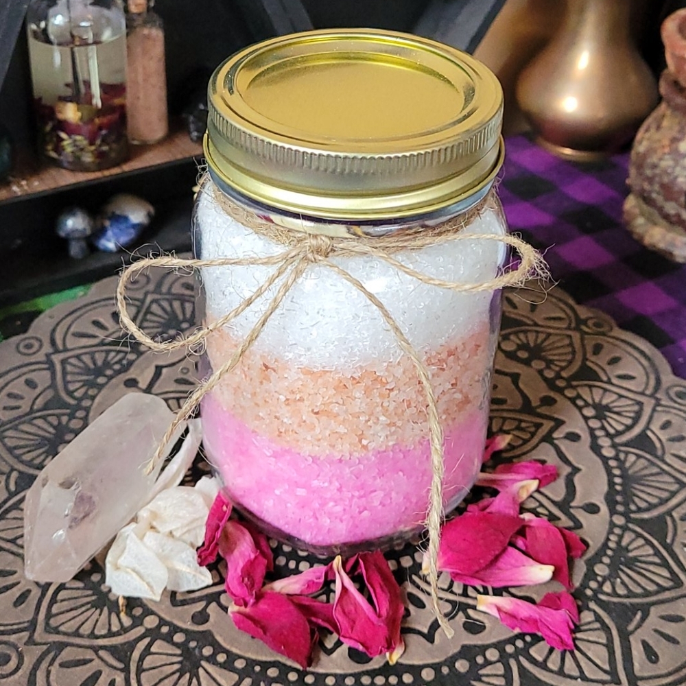 Rose bath salts
